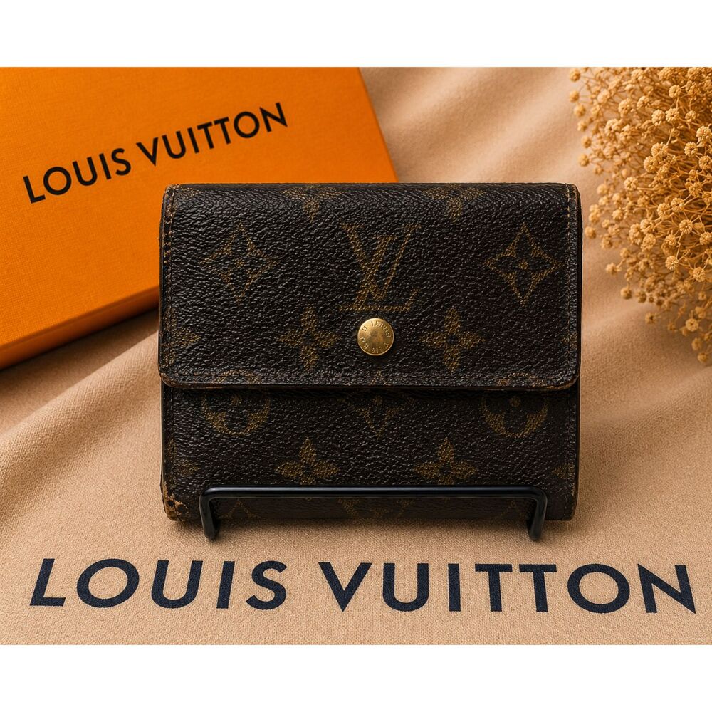 LOUIS VUITTON Monogram Portefeuille Elise Wallet TH1928 Vintage 1998 Authentic